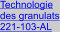 Technologie des granulats 221-103-AL